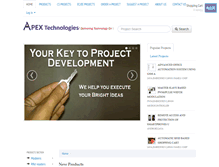 Tablet Screenshot of apexengineeringproject.com